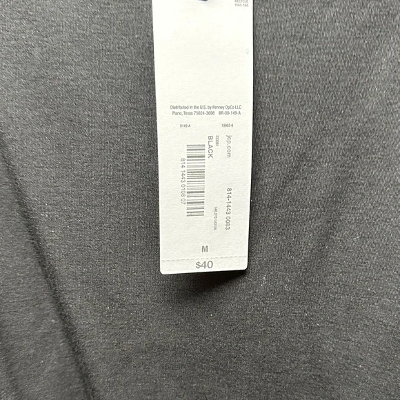 Liz Claiborne Black Top with Gold Accents - Picture 5 of 7